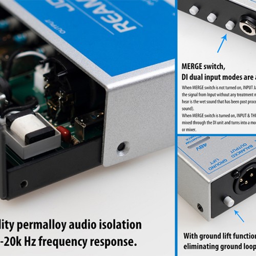 JOYO JDI-48 Passive Reamp Direct Box  DI BOX  - JDI-48 Order Recording Interfaces Direct 