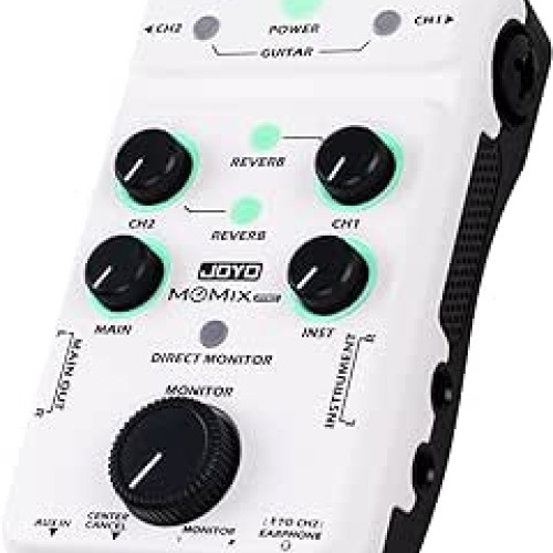 JOYO MOMIX PRO - Audio Mixer USB Audio Interface Stereo XLR+48V Phantom Power Mixer for Live Streaming Recording Podcasting