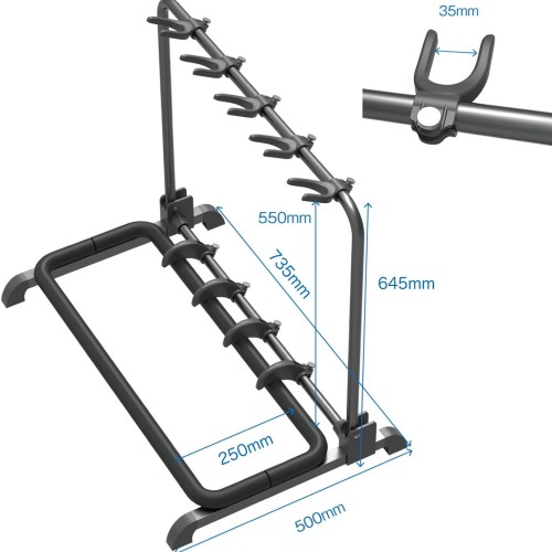 JOYO Guitto GGS-07 Guitar Stand for 5 Guitars