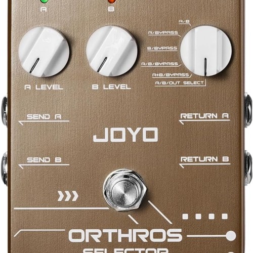 JOYO JF-24 Orthros Effect Loop Control Switch pedal  - ORTHROS SELECTOR JF-24 Order Pedal Controllers Direct 