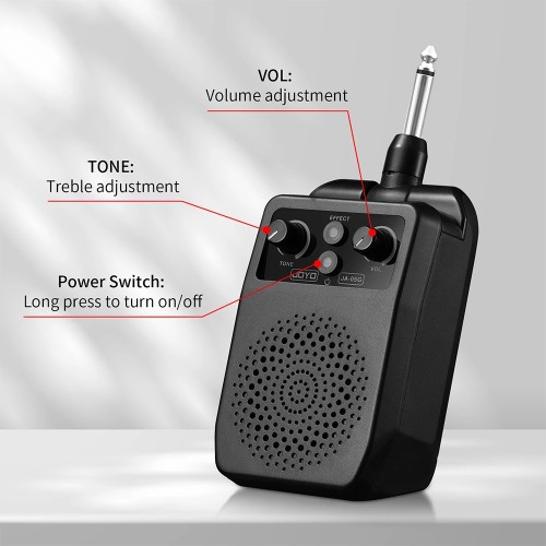 JOYO JA-05G Portable Guitar Plug Amplifier Built-in 4 Effects Bluetooth Plug and Play Mini Amp