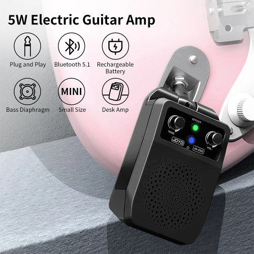 JOYO JA-05G Portable Guitar Plug Amplifier Built-in 4 Effects Bluetooth Plug and Play Mini Amp