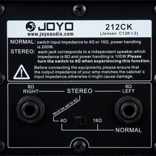 JOYO 212 cabinet CELESTION Vintage-30 JOYO 212 cabinet CELESTION Vintage-30