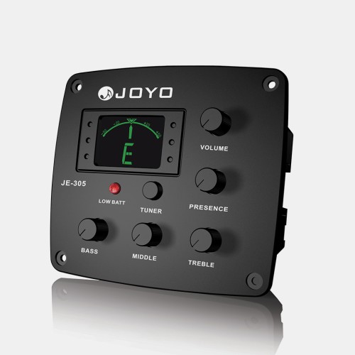 JOYO JE-305 Acoustic Guitar Pickup 4 Band EQ with Tuner  - JOYO JE-305 Order EQ & Preamp Pickup Kits Direct 