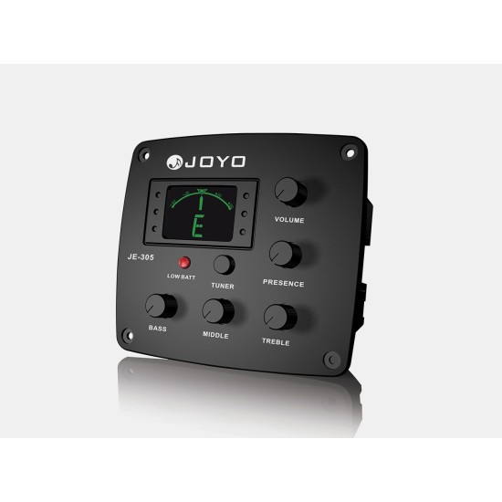 JOYO JE-305 Acoustic Guitar Pickup 4 Band EQ with Tuner