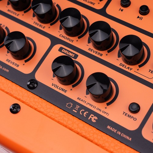 JOYO 40W Acoustic Amplifier Rechargeable Bluetooth Combo Guitar Amp – BSK-40 Orange