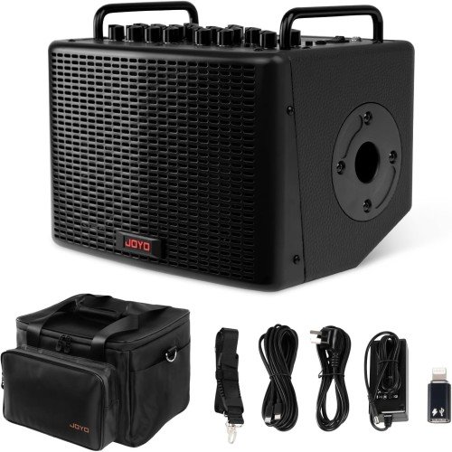 JOYO 40W Acoustic Amplifier Rechargeable Bluetooth Combo Guitar Amp – BSK-40 in Black