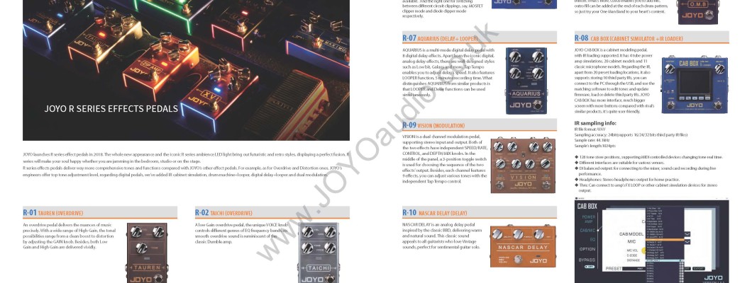 JOYO Product Catalogue 2022 JOYO Product Catalogue 2022