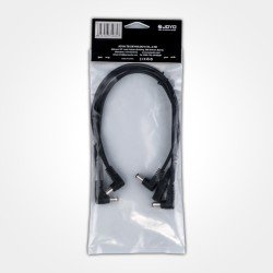 Cm-25 4 Way Daisy Chain Right Angle Jack Cable For Guitar Effect Power Supply