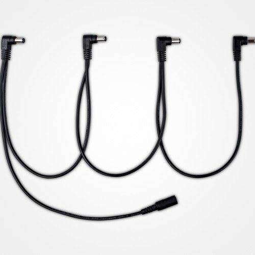 Cm-25 4 Way Daisy Chain Right Angle Jack Cable For Guitar Effect Power Supply Cm-25 4 Way Daisy Chain Right Angle Jack Cable For Guitar Effect Power Supply