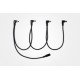 Cm-25 4 Way Daisy Chain Right Angle Jack Cable For Guitar Effect Power Supply Cm-25 4 Way Daisy Chain Right Angle Jack Cable For Guitar Effect Power Supply