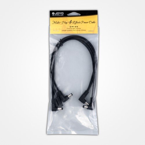 Cm-25 4 Way Daisy Chain Right Angle Jack Cable For Guitar Effect Power Supply