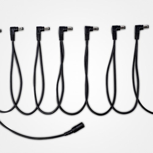 Cm-26 8 Way Daisy Chain Right Angle Jack Cable For Guitar Effect Power Supply Cm-26 8 Way Daisy Chain Right Angle Jack Cable For Guitar Effect Power Supply