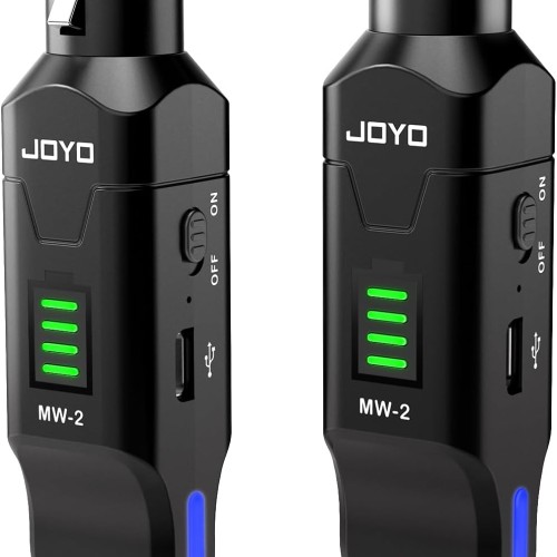 JOYO MW-2 2.4GHz Wireless Microphone System – 4-Channel XLR Transmitter & Receiver