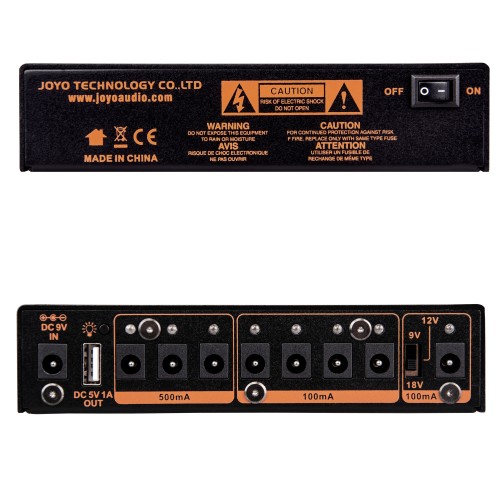 JOYO Jp-05 Guitar Effect Pedal Power Supply 8 Outputs 9V 12V 18V Usb & Rechargeable JOYO Jp-05 Guitar Effect Pedal Power Supply 8 Outputs 9V 12V 18V Usb & Rechargeable