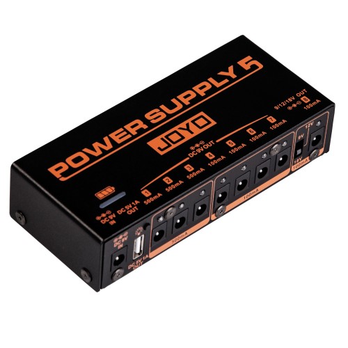 JOYO Jp-05 Guitar Effect Pedal Power Supply 8 Outputs 9V 12V 18V Usb & Rechargeable JOYO Jp-05 Guitar Effect Pedal Power Supply 8 Outputs 9V 12V 18V Usb & Rechargeable