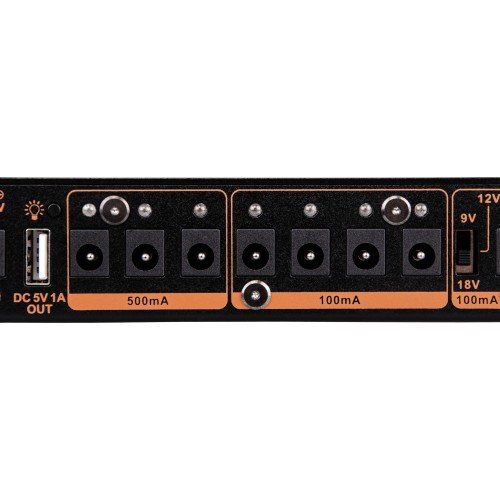 JOYO Jp-05 Guitar Effect Pedal Power Supply 8 Outputs 9V 12V 18V Usb & Rechargeable