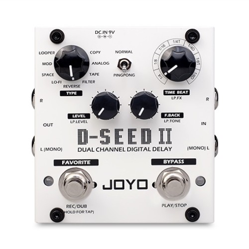 JOYO D seed II 2 Stereo Delay Guitar Effect Pedal - 8 Modes Tap Tempo Memory JOYO D seed II 2 Stereo Delay Guitar Effect Pedal - 8 Modes Tap Tempo Memory