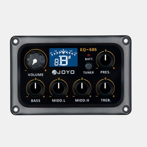 JOYO EQ 505 Pre Amp Pickup 5 Band Eq Tuner For Acoustic And Classical Guitar