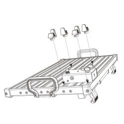 Guitto Pedalboard - Block And Lock Kit 