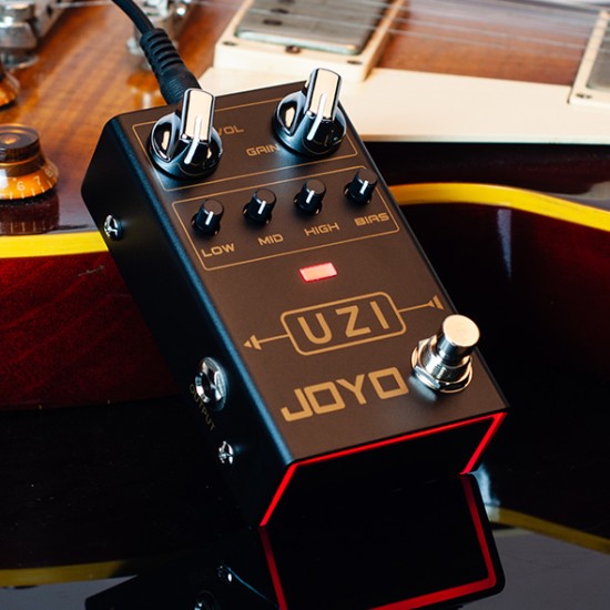JOYO UZI High Gain Distortion Guitar Effect Pedal - R-03 Revolution Series - JOYO UK JOYO UZI High Gain Distortion Guitar Effect Pedal - R-03 Revolution Series - R-03 Uzi Distortion Order Series 4 - Revolution Direct