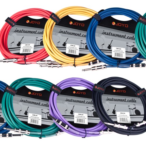 JOYO Cm-04 Guitar Lead 6.3 Mm Male To 6.3 Mm Male Plug Shielded Mono Cable, 15Ft Length JOYO Cm-04 Guitar Lead 6.3 Mm Male To 6.3 Mm Male Plug Shielded Mono Cable, 15Ft Length