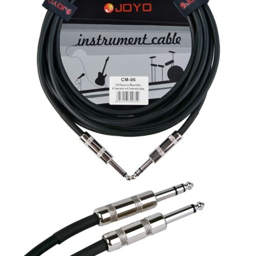 JOYO Cm-06 6.3 Mm Male To 6.3 Mm Male Plug Stereo-To-Mono Cable, 15Ft Length JOYO Cm-06 6.3 Mm Male To 6.3 Mm Male Plug Stereo-To-Mono Cable, 15Ft Length