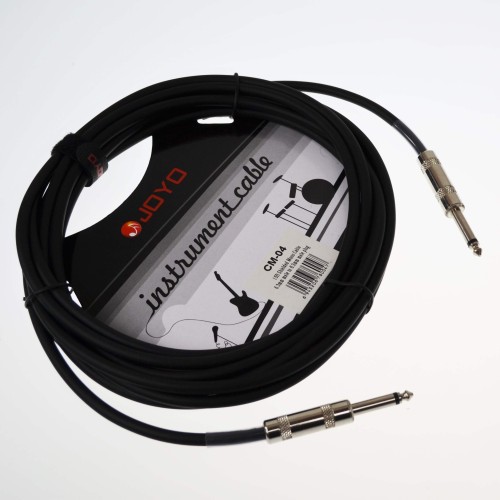 JOYO Cm-04 Guitar Lead 6.3 Mm Male To 6.3 Mm Male Plug Shielded Mono Cable, 15Ft Length JOYO Cm-04 Guitar Lead 6.3 Mm Male To 6.3 Mm Male Plug Shielded Mono Cable, 15Ft Length