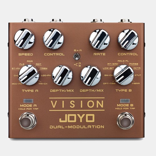 JOYO Vision Dual Channel Stereo Modulation Guitar Effect Pedal R-09  - R-09 Joyo Vision Modulation Order Phaser Effects Direct 