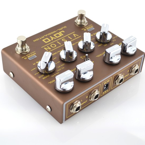 JOYO Vision Dual Channel Stereo Modulation Guitar Effect Pedal R-09  - R-09 Joyo Vision Modulation Order Phaser Effects Direct 