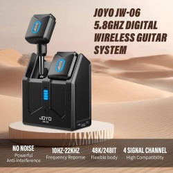 JOYO JW-06 Wireless Guitar System 5.8GHz with Portable Charging Storage Box JOYO JW-06 Wireless Guitar System 5.8GHz with Portable Charging Storage Box