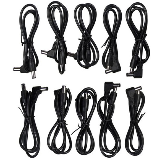 10 X 40Cm Guitar Effect Pedal Power Cables 5.5Mm X 2.1Mm Jack Angled To Straight - JOYO UK 10 X 40Cm Guitar Effect Pedal Power Cables 5.5Mm X 2.1Mm Jack Angled To Straight - 10 X 40Cm Power Cables Order Power Supplies Direct