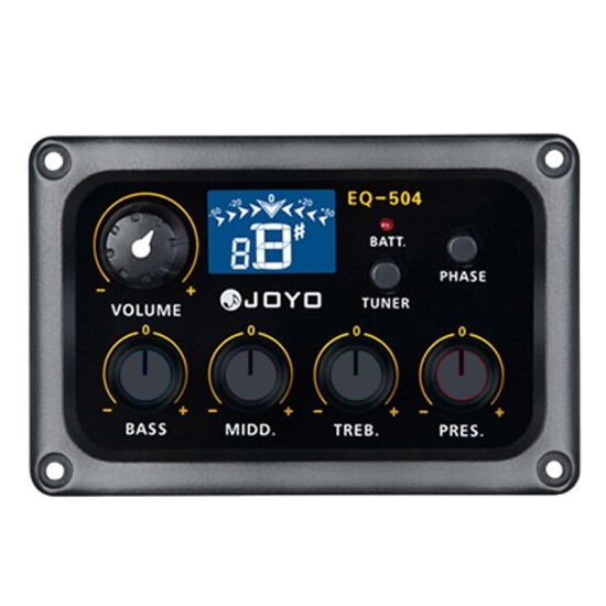 JOYO Eq-504 4 Band Preamp Pickup Eq & Tuner For Guitar - JOYO UK JOYO Eq-504 4 Band Preamp Pickup Eq & Tuner For Guitar - Eq 504 Preamp Pickup Eq Order EQ & Preamp Pickup Kits Direct