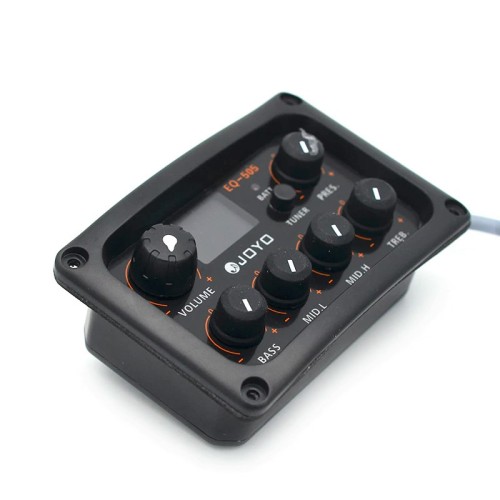 JOYO EQ 505 Pre Amp Pickup 5 Band Eq Tuner For Acoustic And Classical Guitar