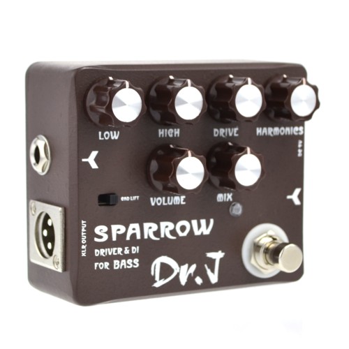 Dr.J D-53 Sparrow Bass Di Xlr And Drive Effect Pedal  - Dr.J D-53 Bass Di Overdrive Order Bass Guitar Effects Direct 