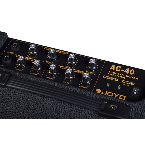 JOYO Ac-40 Acoustic Amplifier - Reverb, Delay & Chorus - Buskers Amp  - Ac-40 Acoustic Amplifier Order Acoustic Amplifiers Direct 