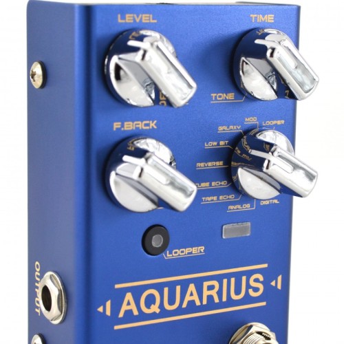 JOYO Aquarius Multi Delay & Looper Guitar Effect Pedal R-07  - R-07 Aquarius Delay Pedal Order Series 4 - Revolution Direct 