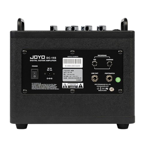 JOYO Dc-15 S Guitar Amplifier With Multi Fx, Looper, Bluetooth, Footswitch & Drums