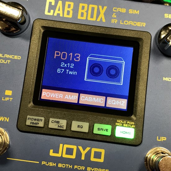 JOYO Cab Box Guitar Cabinet Speaker Simulator And Ir Loader R-08 - JOYO UK JOYO Cab Box Guitar Cabinet Speaker Simulator And Ir Loader R-08 - R-08 Cab Box Guitar Amp Ir Di Order Series 4 - Revolution Direct