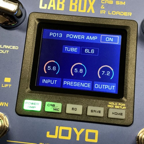 JOYO Cab Box Guitar Cabinet Simulator Effect Pedal IR Loader R-08