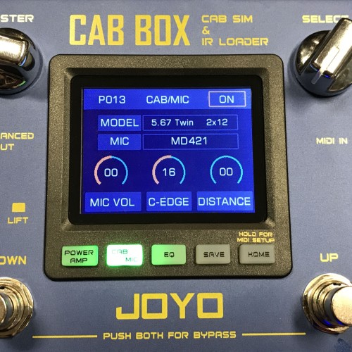 JOYO Cab Box Guitar Cabinet Simulator Effect Pedal IR Loader R-08