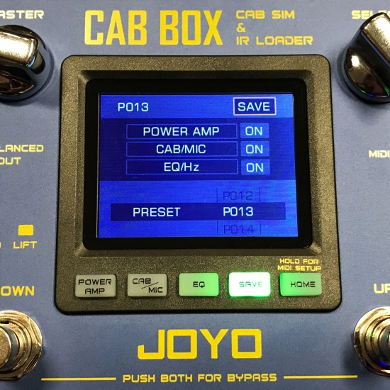 JOYO Cab Box Guitar Cabinet Speaker Simulator And Ir Loader R-08 - JOYO UK JOYO Cab Box Guitar Cabinet Speaker Simulator And Ir Loader R-08 - R-08 Cab Box Guitar Amp Ir Di Order Series 4 - Revolution Direct