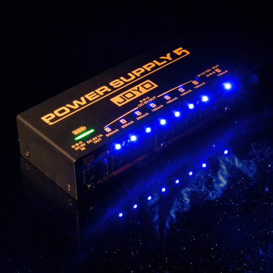 JOYO Jp-05 Guitar Effect Pedal Power Supply 8 Outputs 9V 12V 18V Usb & Rechargeable - JOYO UK JOYO Jp-05 Guitar Effect Pedal Power Supply 8 Outputs 9V 12V 18V Usb & Rechargeable - Jp-05 Multi Guitar Power Supply Order Power Supplies Direct