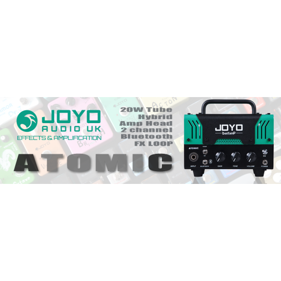 JOYO Atomic Bantamp Guitar Amp Head 20W 2 Channel Bluetooth Tube Hybrid  - Joyo Atomic Bantamp Amplifier Order JOYO Bantamp - Head Amplifiers Direct 