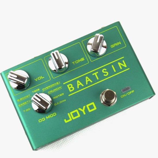 B Stock - JOYO Baatsin 8 Mode Overdrive Guitar Effect Pedal - JOYO UK B Stock - JOYO Baatsin 8 Mode Overdrive Guitar Effect Pedal - R-11 Baatsin Overdrive Order JOYO B Stock Direct