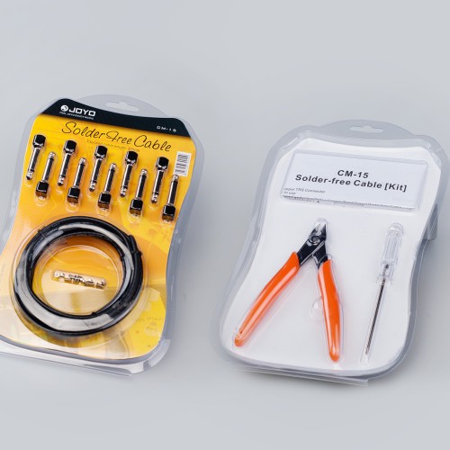 JOYO Cm-15 Solder Free Patch Cable Kit With Tools 10 X 6.35Mm Copper Ts (Mono) Connectors