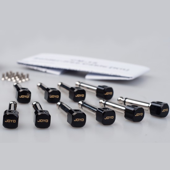 JOYO Cm-15 Solder Free Patch Cable Kit With Tools 10 X 6.35Mm Copper Ts (Mono) Connectors - JOYO UK JOYO Cm-15 Solder Free Patch Cable Kit With Tools 10 X 6.35Mm Copper Ts (Mono) Connectors - Cm-15 Solder Free Guitar Cable Order Guitar Patch Cables Direct