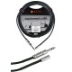 JOYO Cm-02 3.5 Mm Female To 6.3 Mm Male Plug Shielded Stereo Cable, 15 Ft Length