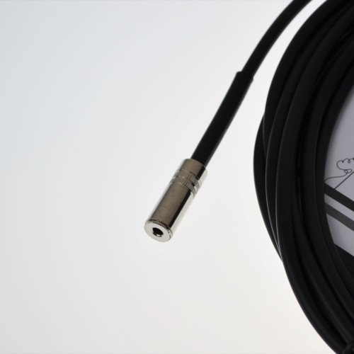 JOYO Cm-02 3.5 Mm Female To 6.3 Mm Male Plug Shielded Stereo Cable, 15 Ft Length