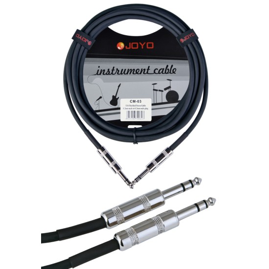 JOYO Cm-03 6.3 Mm Male To 6.3 Mm Male Plug Shielded Stereo Cable, 15Ft Length - JOYO UK JOYO Cm-03 6.3 Mm Male To 6.3 Mm Male Plug Shielded Stereo Cable, 15Ft Length - Cm-03 Cable Order Guitar Effect Accessories by JOYO - Power, Cables and more. Direct